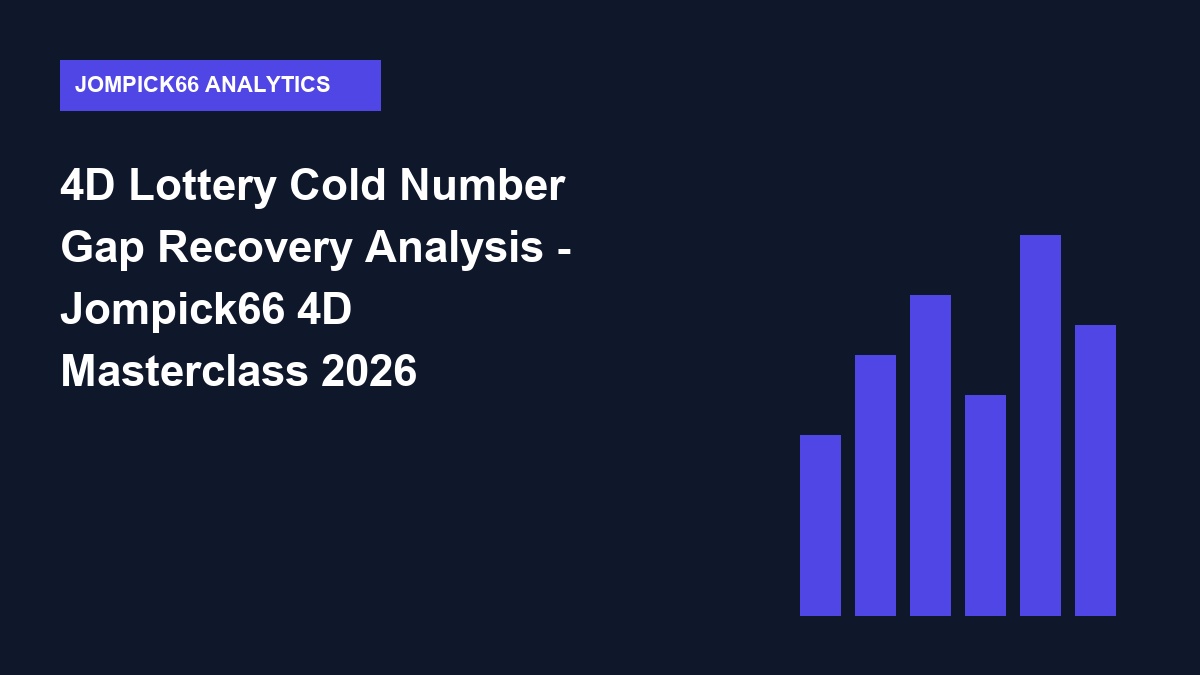 4D Lottery Cold Number Gap Recovery Analysis - Jompick66 4D Masterclass 2026