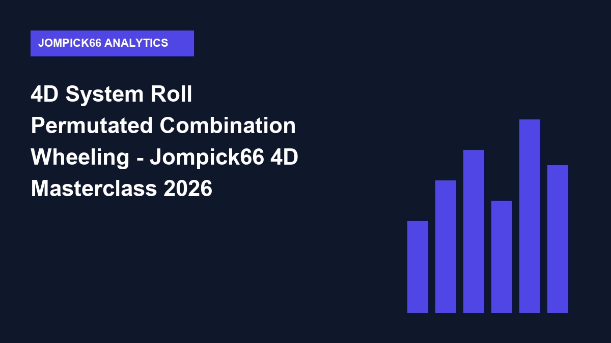 4D System Roll Permutated Combination Wheeling - Jompick66 4D Masterclass 2026